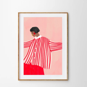 La femme à la jupe rouge