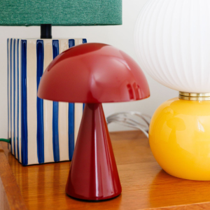 Lampe Mush rouge