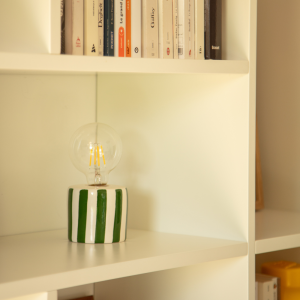 Lampe Rayure verte