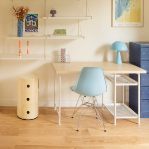Lampe Mush bleu