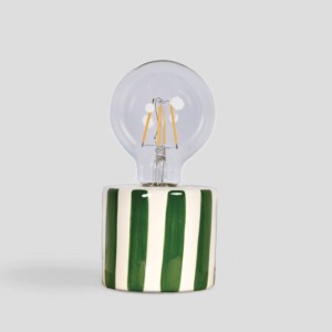 Lampe Rayure verte