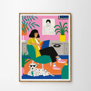 La fille au vinyle