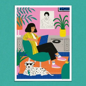 La fille au vinyle